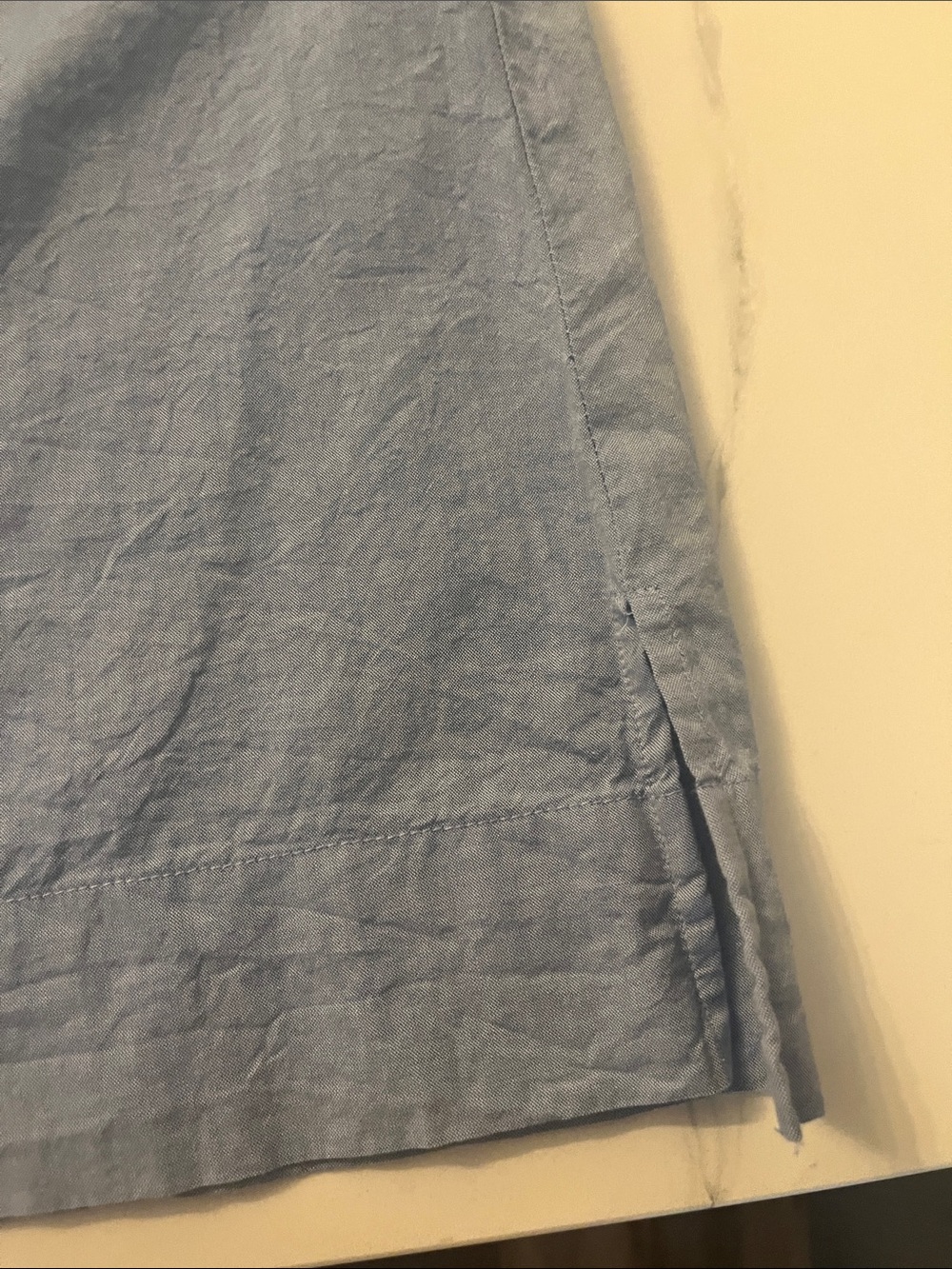 BCBGeneration Light Blue Embroidered V-Neck Top - Picture 4 of 5
